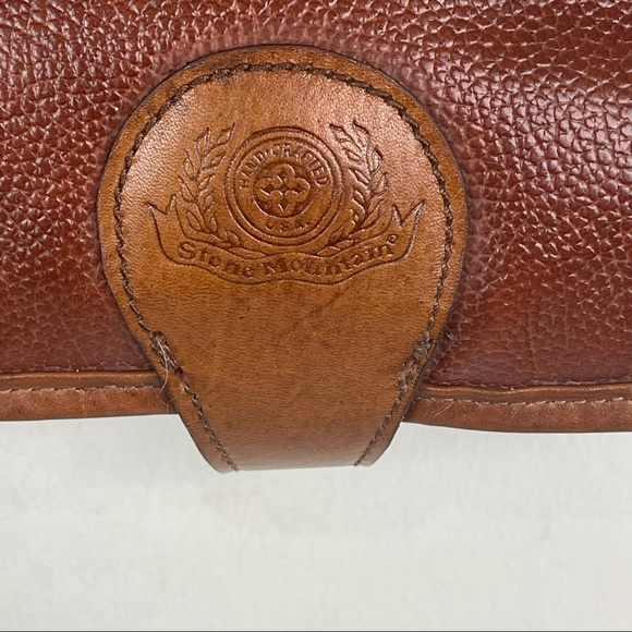 Stone Mountain Leather Brown Saddle Bag EUC - Picture 5 of 16